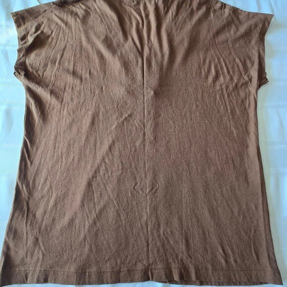 Women's Size Medium Ralph Lauren Beaded Short Sleeve V-Neck Pullover - Picture 5 of 9